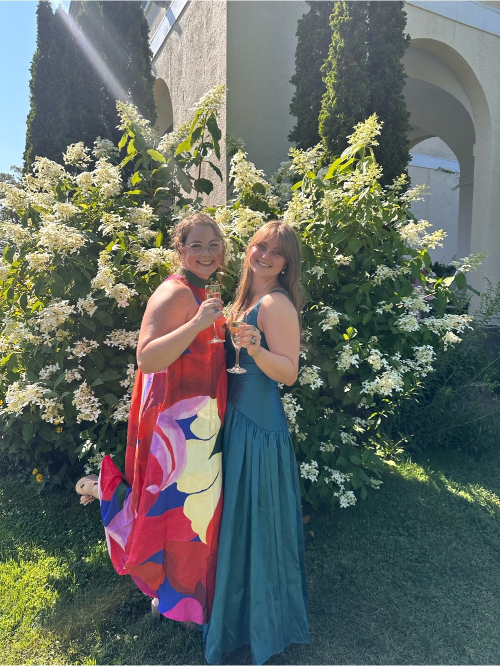 Anthropologie Teal Satin V-Neck Maxi Dress - Picture 6 of 6